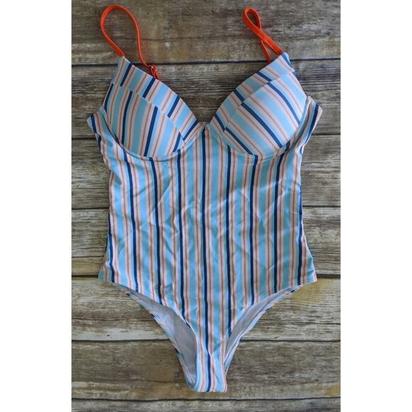 Nwt Stripe One Piece sz small - Picture 1 of 5